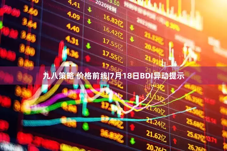 九八策略 价格前线|7月18日BDI异动提示