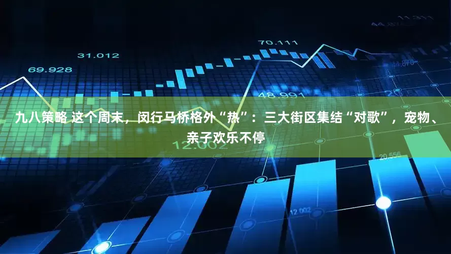 九八策略 这个周末，闵行马桥格外“热”：三大街区集结“对歌”，宠物、亲子欢乐不停